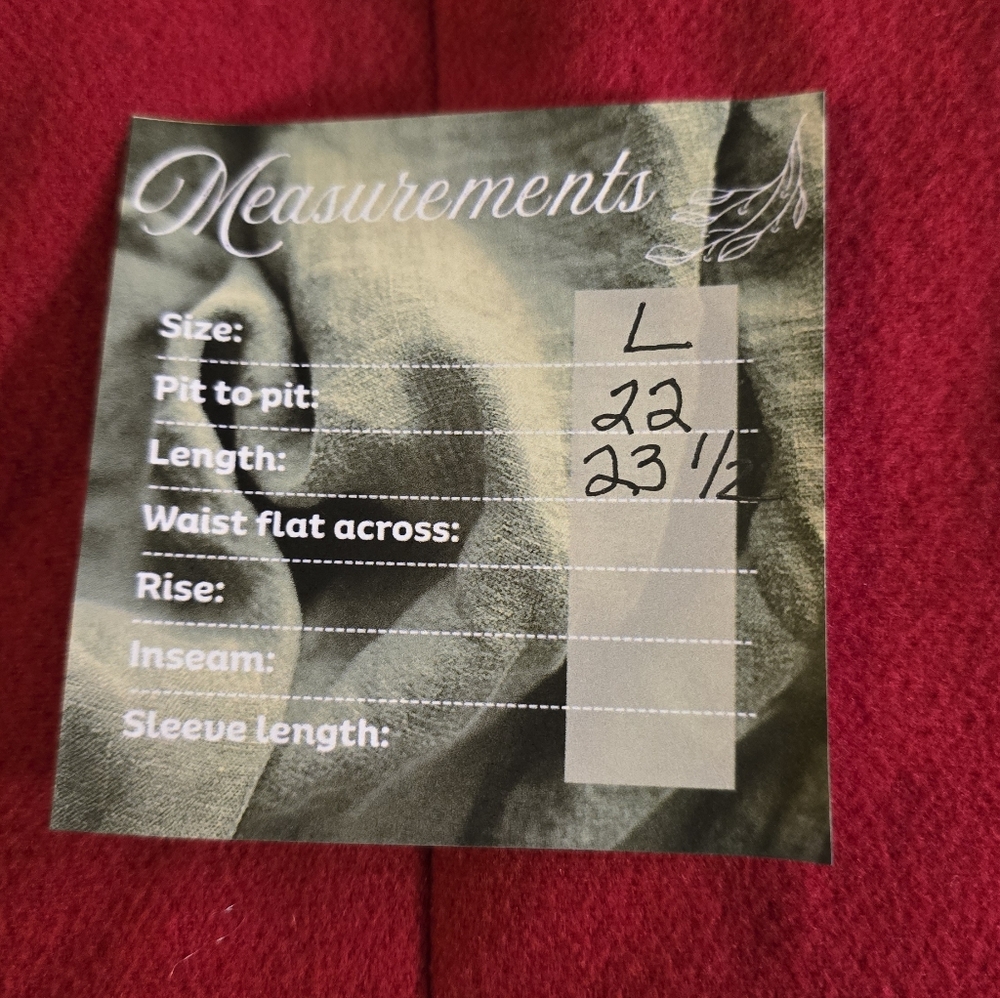 Chicos Red Open Front Jacket Large - image 6